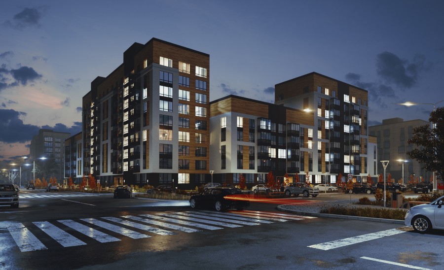 Эскизный проект группы жилых домов в крупнопанельном исполнения для г. Южно-Сахалинск